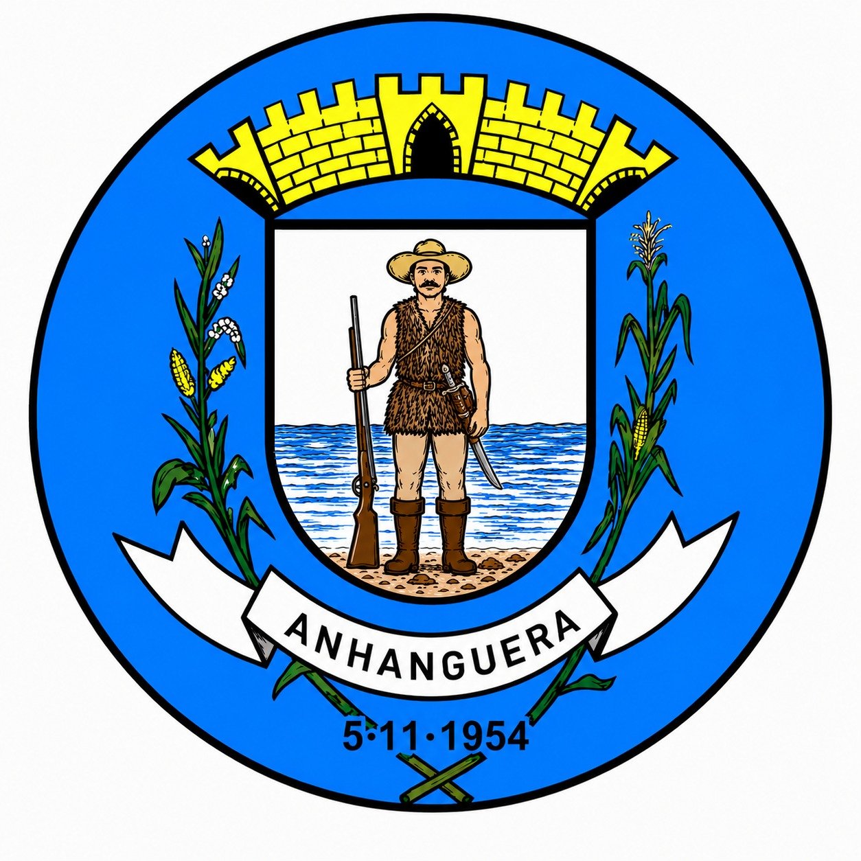 Brasão do município de Anhanguera